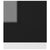 Dishwasher Panel Lyon High Gloss Black 59.5x3x67 cm Engineered Wood