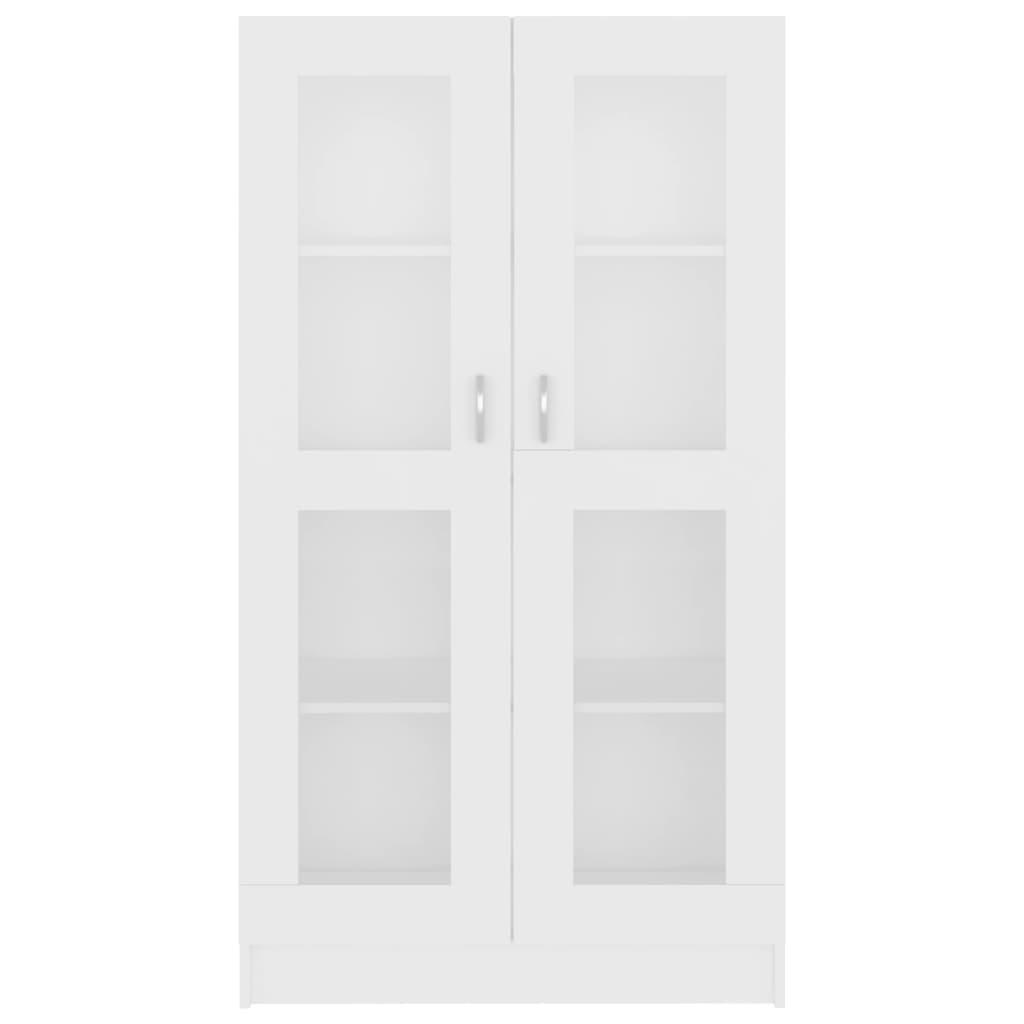 Vitrine Cabinet White 82.5x30.5x150 cm Engineered Wood