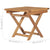 Folding Sun Lounger with Table Solid Teak Wood