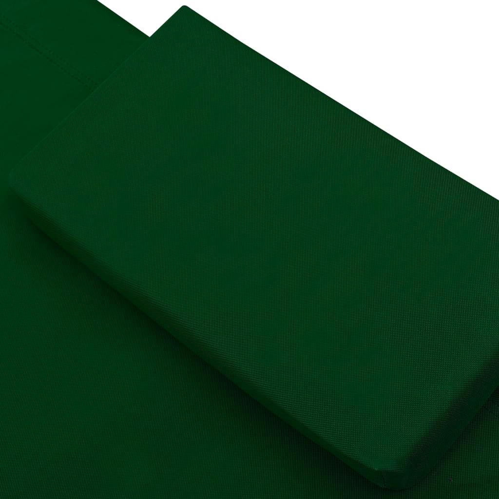 Outdoor Lounge Bed Fabric Green