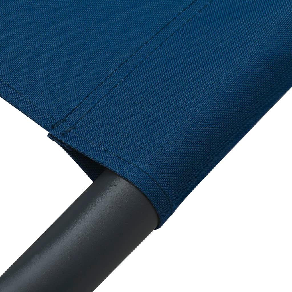 Outdoor Lounge Bed Fabric Blue