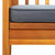 Garden Bench with Cushion 119 cm Solid Acacia Wood