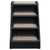 Folding Dog Stairs Black 62x40x49.5 cm