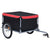 Bike Trailer Black and Red 65 kg