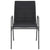 Stackable Garden Chairs 4 pcs Steel and Textilene Black