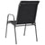Stackable Garden Chairs 4 pcs Steel and Textilene Black