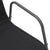 Stackable Garden Chairs 4 pcs Steel and Textilene Black