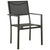 Garden Chairs 4 pcs Textilene and Steel Black and Anthracite