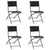 Folding Outdoor Chairs 4 pcs Steel and Textilene