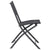 Folding Outdoor Chairs 4 pcs Steel and Textilene