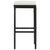 Bar Stools with Cushions 4 pcs Black Poly Rattan