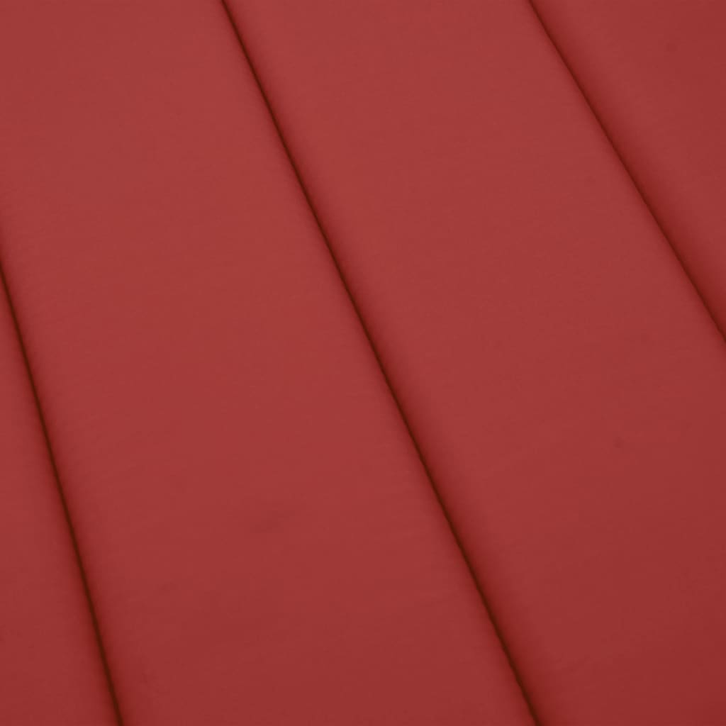 Sun Lounger Cushion Red 200x70x3cm Oxford Fabric