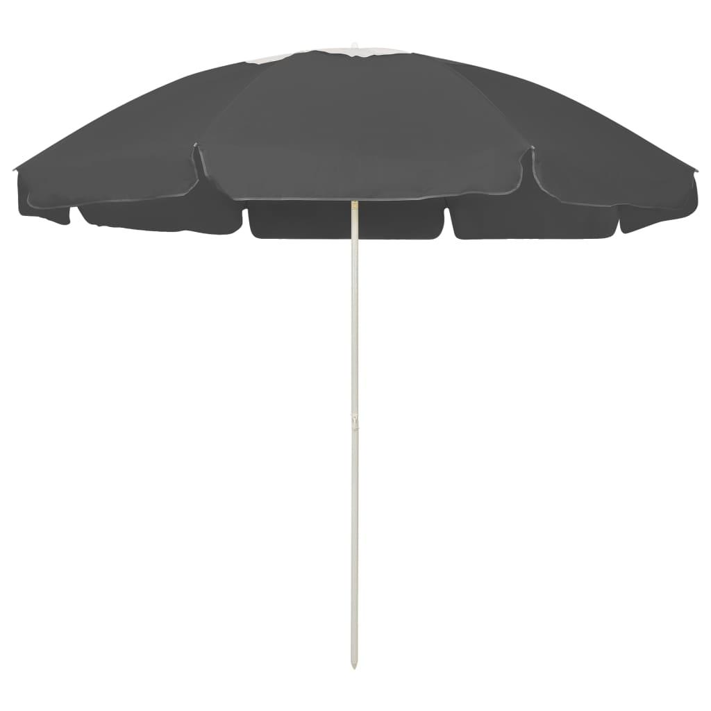 Beach Umbrella Anthracite 240 cm