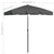 Beach Umbrella Anthracite 180x120 cm