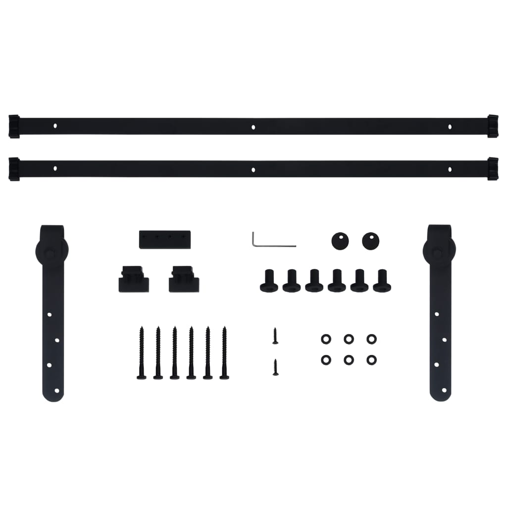 Mini Sliding Cabinet Door Kit Carbon Steel 183 cm