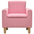 Children Sofa Pink Faux Leather
