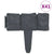 Lawn Fence Stone Look 41 pcs Plastic 10 m