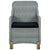 Garden Chairs with Cushions 2 pcs Poly Rattan Light Grey