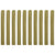 Impregnated Fence Slats 10 pcs Wood 100 cm