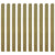 Impregnated Fence Slats 10 pcs Wood 120 cm