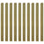 Impregnated Fence Slats 10 pcs Wood 120 cm