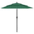 3-Tier Garden Parasol with Aluminium Pole Green 2.5 m