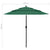 3-Tier Garden Parasol with Aluminium Pole Green 2.5 m