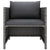 4 Piece Garden Sofa Set with Cushions Poly Rattan Grey