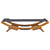 Outdoor Lounge Bed 100x188.5x44 cm Solid Bent Wood Anthracite