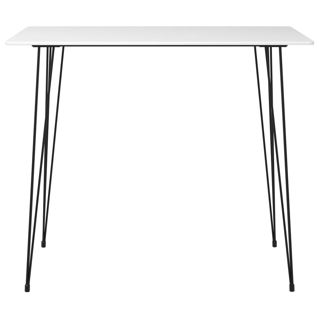 5 Piece Bar Set White and Black