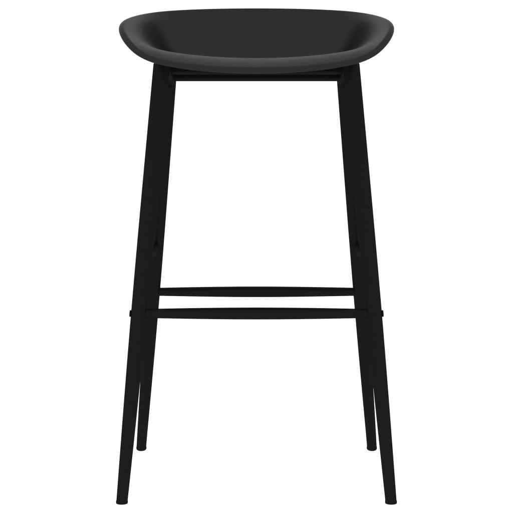 5 Piece Bar Set White and Black