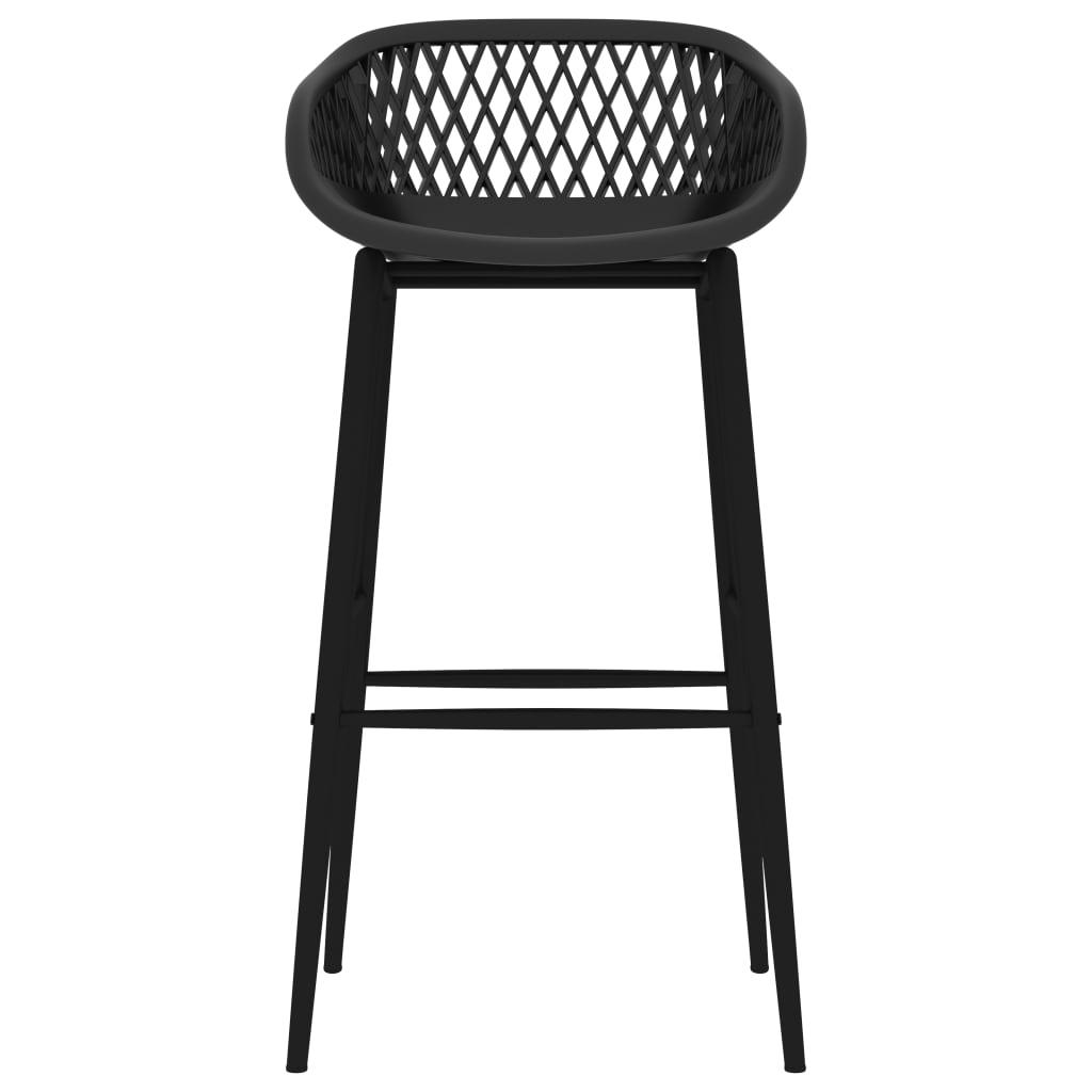 5 Piece Bar Set White and Black