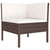 6 Piece Garden Lounge Set with Cushions Poly Rattan Brown