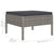 6 Piece Garden Lounge Set with Cushions Poly Rattan Grey