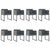 13 Piece Garden Dining Set with Cushions Poly Rattan Grey