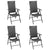 Garden Chairs 4 pcs Poly Rattan Black