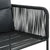 Outdoor Chairs 6 pcs with Pillows Poly Rattan Black