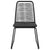 Outdoor Chairs 4 pcs Poly Rattan Black