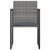 7 Piece Outdoor Dining Set with Cushions Poly Rattan Grey
