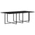 9 Piece Outdoor Dining Set with Cushions Poly Rattan Grey