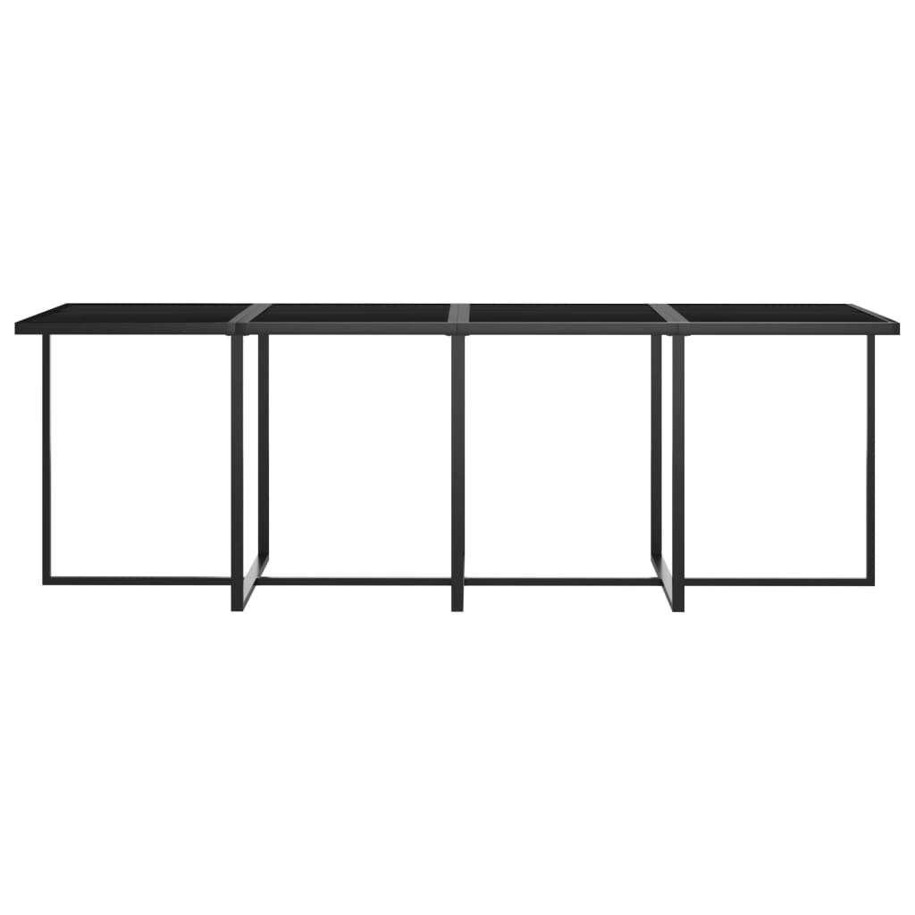 9 Piece Outdoor Dining Set with Cushions Poly Rattan Grey