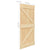 Sliding Door with Hardware Set 90x210 cm Solid Pine Wood