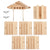 Bee Hotel Solid Firwood 22x20x20 cm