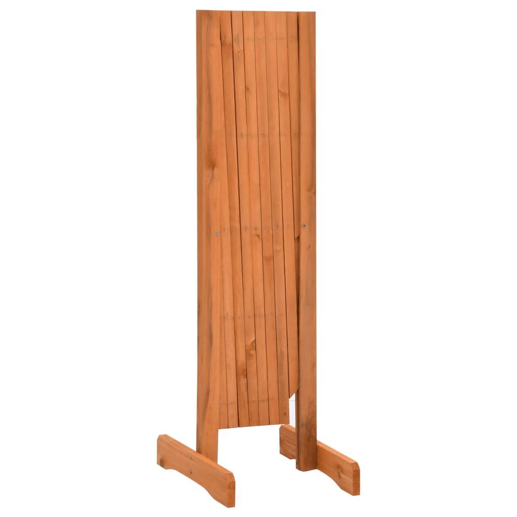Garden Trellis Fence Orange 150x80 cm Solid Firwood
