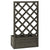 Garden Trellis Planter Grey 50x25x90 cm Solid Firwood