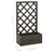 Garden Trellis Planter Grey 50x25x90 cm Solid Firwood