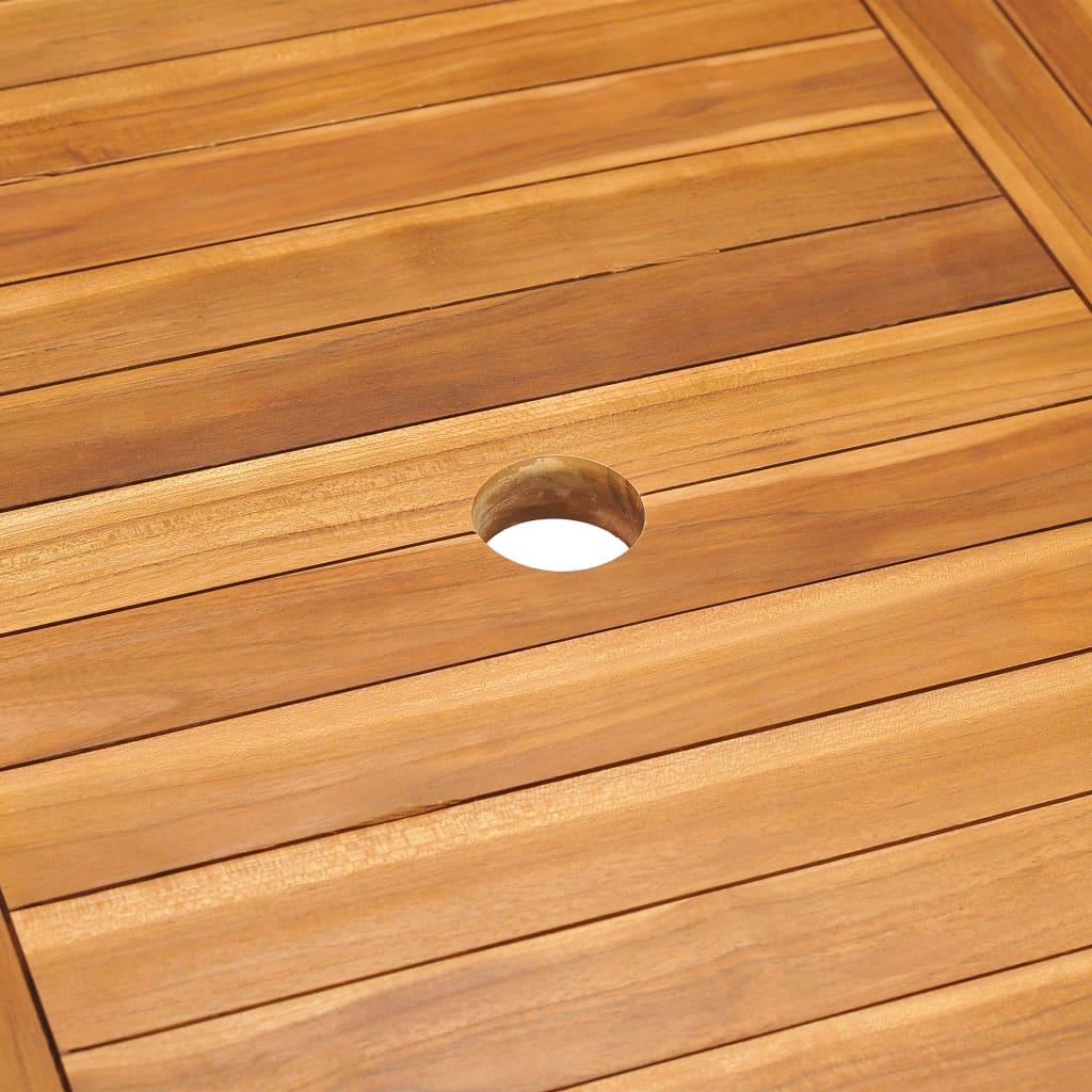 Garden Table 150x90x75 cm Solid Teak Wood
