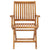 Folding Garden Chairs 2 pcs Solid Teak Wood