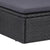 11 Piece Outdoor Dining Set Poly Rattan Black