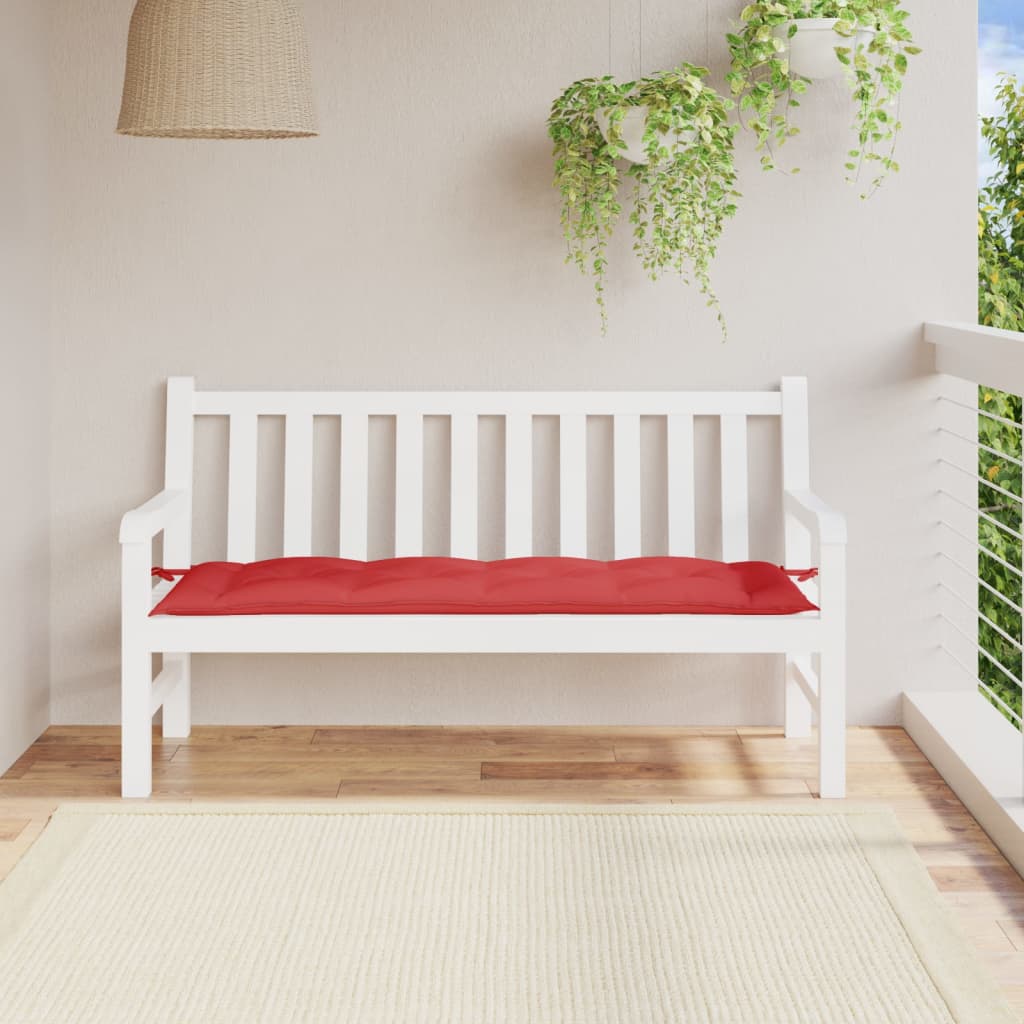 Garden Bench Cushion Red 150x50x7 cm Oxford Fabric